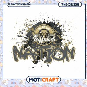 Colorado Buffaloes Nation PNG Design Instant Download