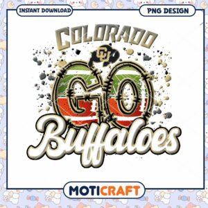 Colorado Buffaloes Go Team Spirit PNG Design Download