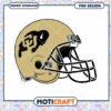 Colorado Buffaloes Football Helmet PNG Design Download