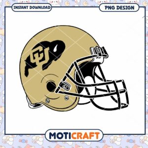 Colorado Buffaloes Football Helmet PNG Design Download