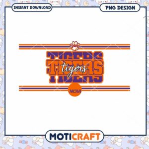Clemson Tigers NCAA PNG Design for Instant Download