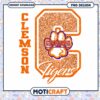Clemson Tigers Glitter Design PNG Instant Download File