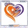 Clemson Football Heart Design Instant Download PNG Art