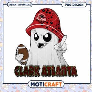 Clark Atlanta Ghost Football PNG Instant Download Design