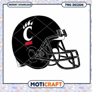 Cincinnati Bearcats Football Helmet PNG Design Download