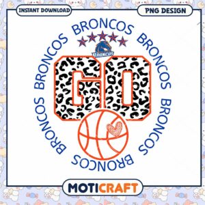 Cheer Big with Broncos Basketball PNG Design Download