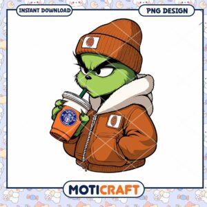 Charming Green Character in Stylish Jacket PNG Design