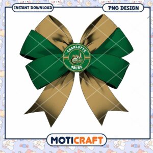 Charlotte 49ers Bow Design PNG Download for Fans