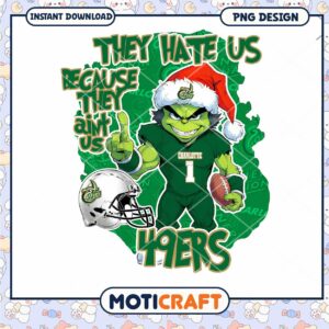 Charlotte 49ers Football Graphic Holiday PNG Design