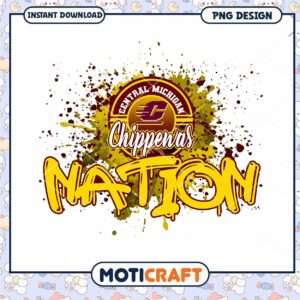 Central Michigan Chippewas Nation PNG Design Download