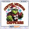 Central Michigan Chippewas Grinch Football PNG Design