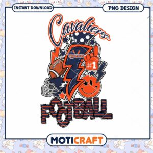 Cavaliers Football PNG Design for Instant Download Art