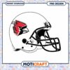 Cardinal Football Helmet PNG Instant Download Design