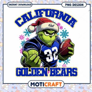 California Golden Bears Football PNG Design Download Art