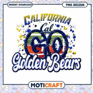 California Golden Bears Go PNG Design Instant Download
