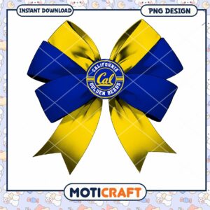 California Golden Bears Bow PNG Instant Download Design