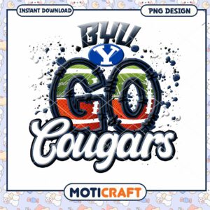 BYU Go Cougars PNG Graphic for Sports Fans Download