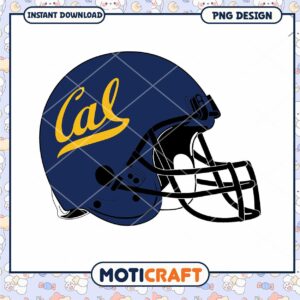 Cal Football Helmet PNG Design for Instant Download