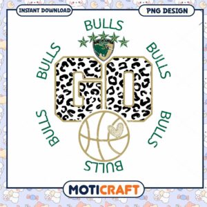 Bulls Go PNG Design for Sports Fans Instant Download