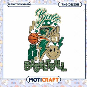 Bulls Basketball PNG Design Graphic for Instant Download