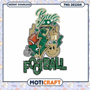 Bulls Football PNG Design for Instant Download Fun