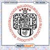 Bulldogs Football Cheer Design PNG Instant Download