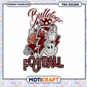 Bulldog Football PNG Design for Sports Team Fans