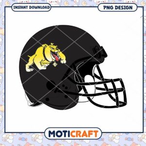 Bulldog Football Helmet PNG Instant Download Design