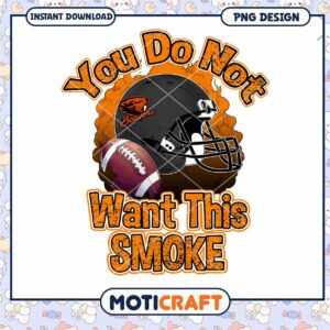 Beavers Football Smoke Design Instant Download PNG Art