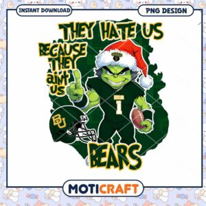 Baylor Bears PNG Design They Hate Us Instant Download