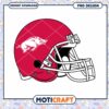Arkansas Razorbacks Football Helmet PNG Graphic Design