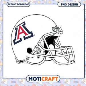 Arizona Wildcats Football Helmet PNG Download Design
