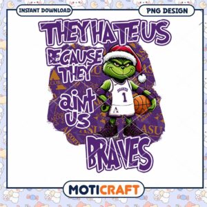 Alcorn State Grinch Basketball PNG Design Instant Download