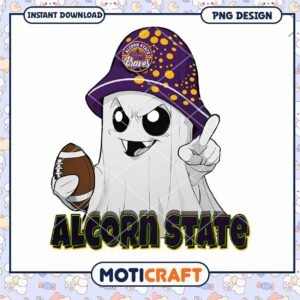 Alcorn State Ghost PNG Design for Instant Download