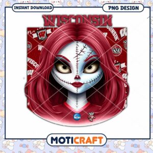 Wisconsin Badgers Girl PNG Sublimation