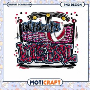 Wildcats Volleyball PNG Sublimation Design