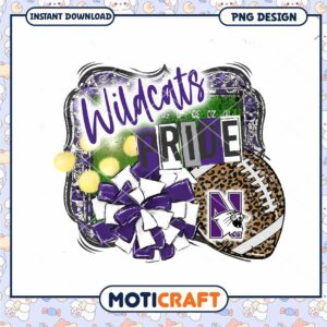 Wildcats Pride PNG Design for Sports Fans Instant Download