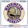 Washington Huskies Skull PNG Design
