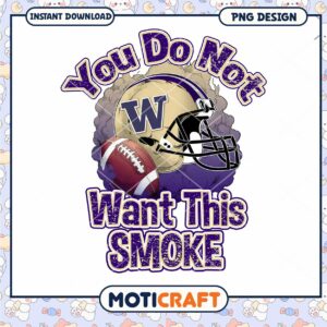 Washington Huskies Football PNG Sublimation