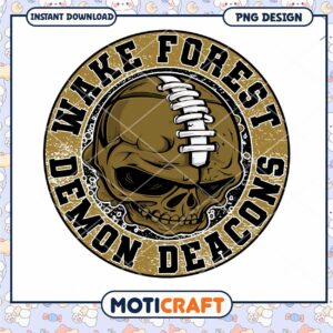 Wake Forest Demon Deacons Skull PNG