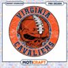 Virginia Cavaliers Skull PNG Design 1 Virginia Cavaliers Skull PNG Design