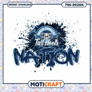 UNC Tar Heels Nation PNG Design