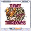 Turkey VT Touchdowns PNG Design