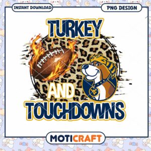 Turkey Touchdowns PNG Design