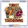 Turkey Touchdowns Football PNG Design Instant Download