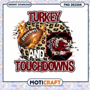 Turkey Game Day Touchdowns PNG