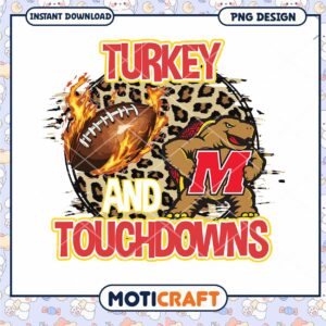 Turkey Football Touchdowns PNG Design