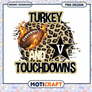 Turkey Day Football PNG Design
