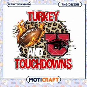 Turkey Day Football PNG Sublimation