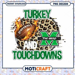 Turkey and Touchdowns PNG Design for Game Day Fun